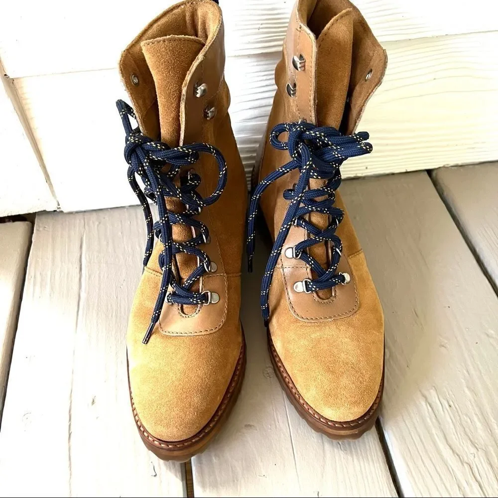 H & M suede lace up boots.  Size 8